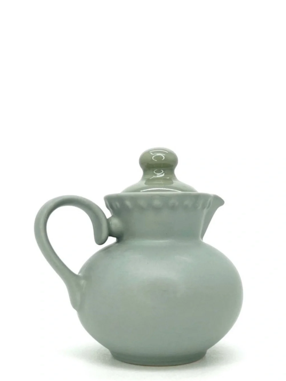 Vintage Dansk Rondure Creamer Pitcher Sage Green Made in Japan New NWT